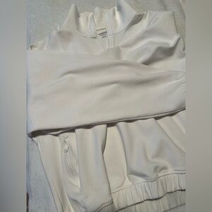 Old Navy White Active Fleece Hoodie